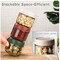 Overnight Oats Containers with Lids, Practical Muesli Container to Go, 10oz Glass Jars with Lids - Set of 4, Baby Food Containers, Chia Seed Pudding Jars, with Spoon and Marker